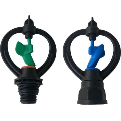 2Pcs 1/2'' 3/4'' Male/Female Thread Garden Watering 360 Degree Rotating Nozzle Lawn Irrigation System Sprinkler