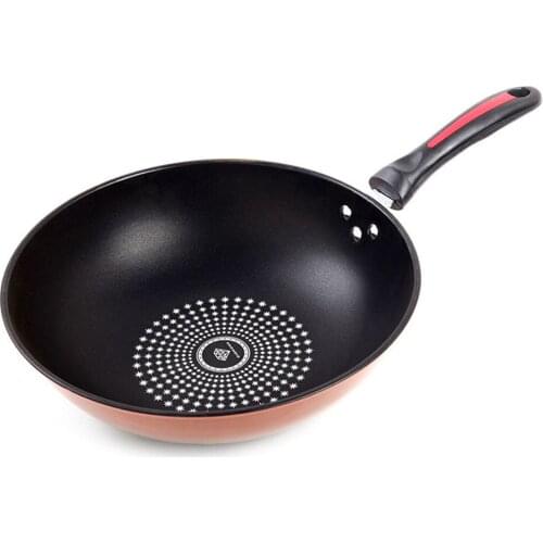 32cm Saucepan Frying Pan Nonstick Pans Cooking Pots Skillet Induction Pans Frying Pans Double Bottom Pan Stainless Steel Wok Pan