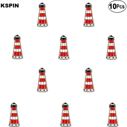 Light House Badge Lapel Pin Flag badge Brooch Pins Badges 10Pcs a Lot