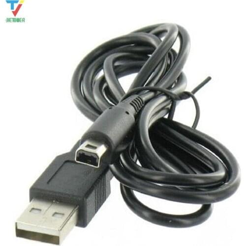 100pcs/lot 1.2M Black For Nintendo 3DS DSi NDSI XL LL Data Sync Charge Charing USB Cable Lead Charger wholesale cheap
