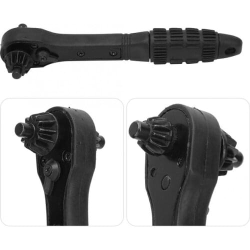 2 in 1 Function Double Head Dual Use Chuck Drill Chuck Key Wrench Tool Accessories 45# Steel Plastic and Rubber