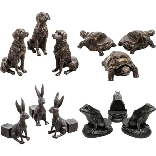 3Pcs Animal Shape Flower Pot Feet Stand Rabbit Frog Dog Turtle Planter Pot Feet Risers Prevent Water Logging Pot Rot Vases Decor