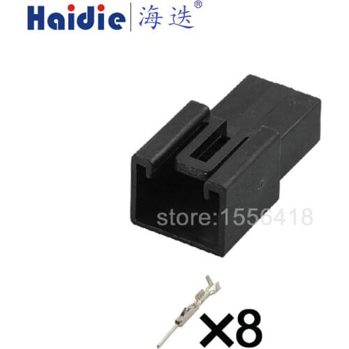 Free shipping 2sets 8pin auto electrical electric unsealed plug plastic connector with terminals