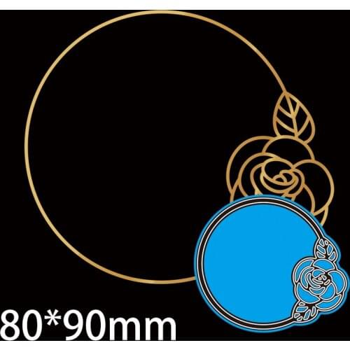 80*90mm Flower Circle Ring Metal cutting Dies Craft Embossing Scrapbooking paper craft Greeting Card