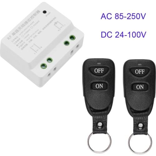 AC 110V 220V 1 CH Remote Control Switch Receiver Wireless RF ON OFF Transmitter For Hall Bedroom Lights Lamp ON OFF Smart