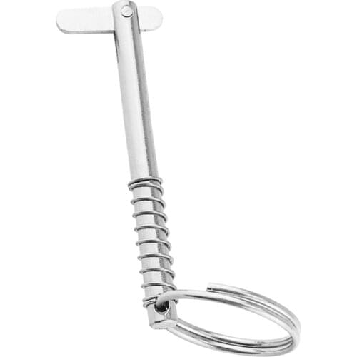 Spring Ring Deck Accessories, Quick Release Pin 316 Stainless Steel for Kayak Marine Boat Bimini Top Hinge, 5x76mm