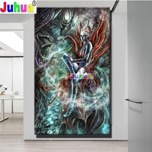 Angels and Demons Big Size Arts and Crafts for Adult Diamond Painting Art Full Kit Figure Abstract woman And dragon Cross Stitch