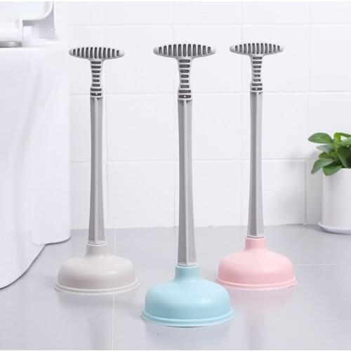Toilet Plunger Clog Remove Tool Toilet Pipe Cleaner Unclogged Tool For Bathroom Kitchen Sink Drain Shower Tub 3 Colors