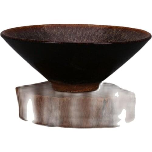 Collection: Song Jizhou kiln flower glaze Wujin exquisite hat bowl