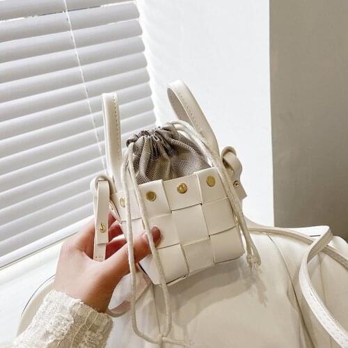 Mini Crossbody Bags for Women Weave Leather Messenger Bags Sac A Main Female Shoulder Bag Brand Purse Bag Designer Handbags New