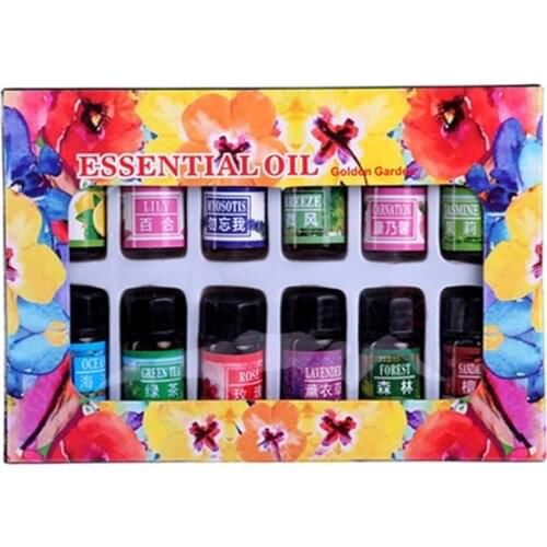 Natural Essential Oil Set Humidifier Relieve Stress Fresh Air Aromatherapy Therapeutic Grade Water-soluble Essential Oil TSLM2