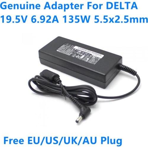 Genuine 19.5V 6.92A 135W 5.5x2.5mm Delta ADP-135KB T AC Adapter For 135W Laptop Power Supply Charger