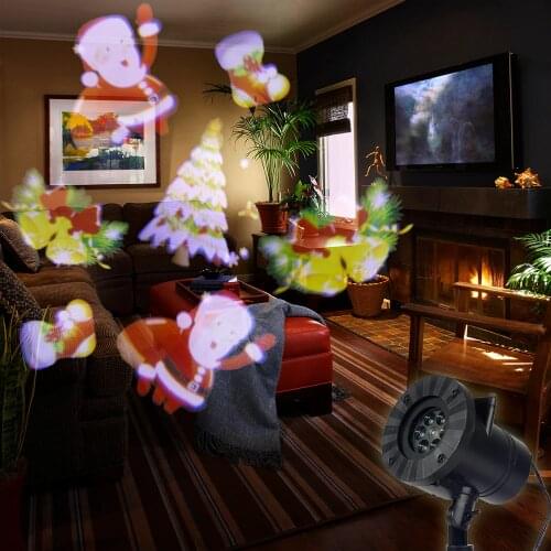 Christmas Halloween Laser Snowflake Projector Waterproof Outdoor/Indoor LED Stage Lighting Effect Home Garden Light 12 Types