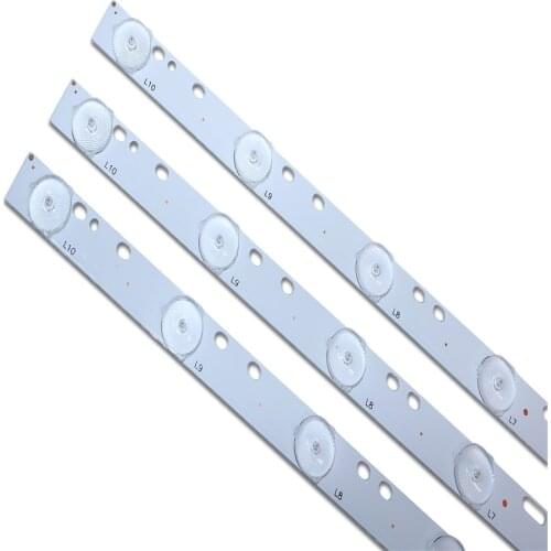 6pcs 32'' 570mm*17mm 10leds LED Backlight Lamps LED Strips w/ Optical Lens Fliter for TV Monitor Panel 30V New Free shipping