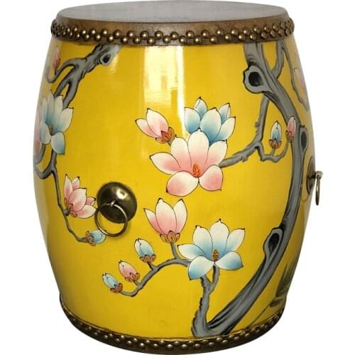 Cowhide drum stool guzheng stool