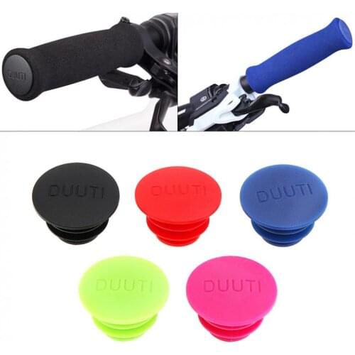Bicycle Grips 1Pair MTB Road Bike Handlebar Caps Bicycle Handlebar Plugs Plastic PE Firm Handle Grip Bar End Stoppers MTB Bike