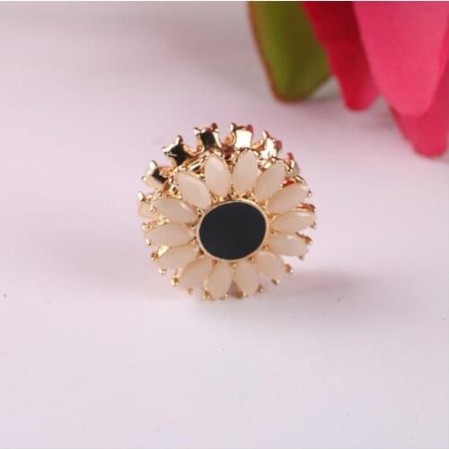 WEIYU 12pcs Strong Magnet Brooch Muslim Headscarf Abaya Khimar Magnetic Hijab Scarf Magnet Pin Sun Flower Brooches Pin Jewelry