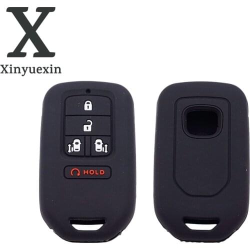 Xinyuexin Smart Remote Car Key Fob Case Cover For HONDA STEPWGN Odyssey Freed Elysion MPV 5 Button Silicone Holder protector