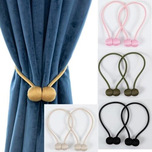1Pcs Magnet Curtains Bandages Buckle Creative Home Textile Curtain Strap Buckle Holder Window Decorative Accessories