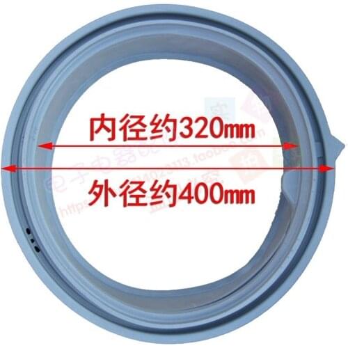1pcs Applicable To Samsung DC64-01664A WF8500NHW WF9508NHW WF1600WCW WF9600NHW WF0600NHS Washing Machine Rubber Door Seal Ring