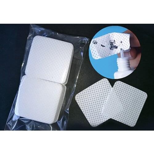 100PCS/Pack Lint-Free Paper Cotton Wipes Eyelash Glue Remover Wipe Clean Cotton Sheet Nails Art Cleanin Cleaner Pads