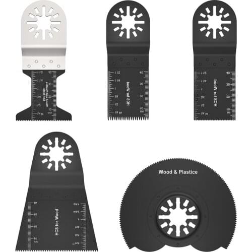 5pcs Multi-Function Saw Blade Accessories Oscillating MultiTool Saw Blades for Renovator Power Wood Cutting Tool Bits Dropship