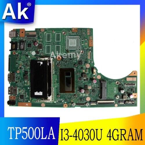 AK TP500LA/TP500LN Laptop motherboard for ASUS TP500LA TP500LD TP500LN TP500L TP500 Test original mainboard 4GRAM I3-4030U