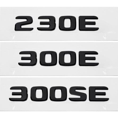 Car Rear Trunk Letters Sticker For Mercedes Benz AMG 230E 300E 300SE W210 W211 Plastic Decal Automobile Label Badge Auto Styling