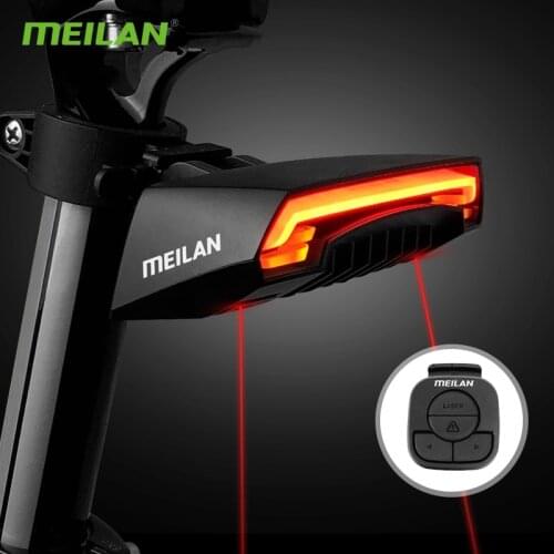 Wireless Remote Control Steering Bicycle Taillights USB Charging Riding With Speaker Bell Cycling Ligh