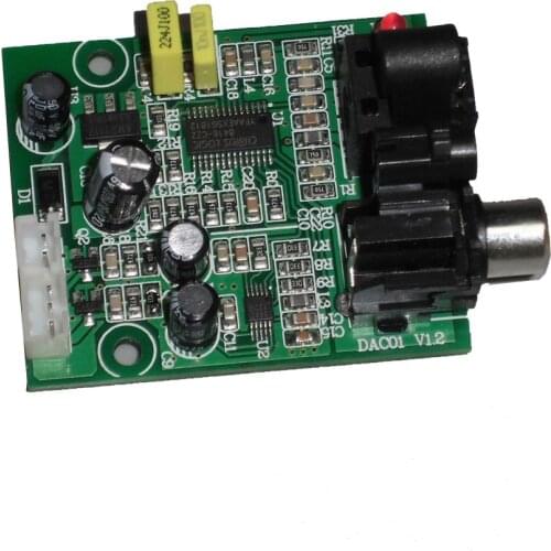 DAC Digital Decoder CS8416+CS4344 Optical Fiber Coaxial Digital Signal Input Stereo Audio Output Decod For Amplifier