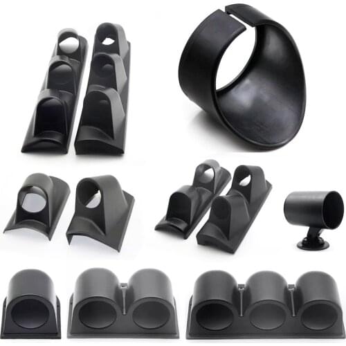 2" 52mm Single/Double/Triple Hole Dash Gauge Pod Mount Holder Cabon Fiber Black Universal Car Styling Automotive Accessories