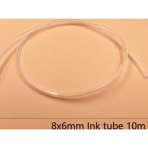 10 meters eco solvent ink Tubing for Bulk ink System 8x6mm Roland, Mutoh, Mimaki Printers ink line tube ink supply tube