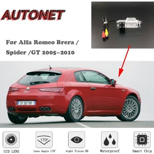 AUTONET HD Night Vision Backup Rear View camera For Alfa Romeo Brera / Spider /GT 2005~2010 /CCD /RCA Standard /Parking Camera