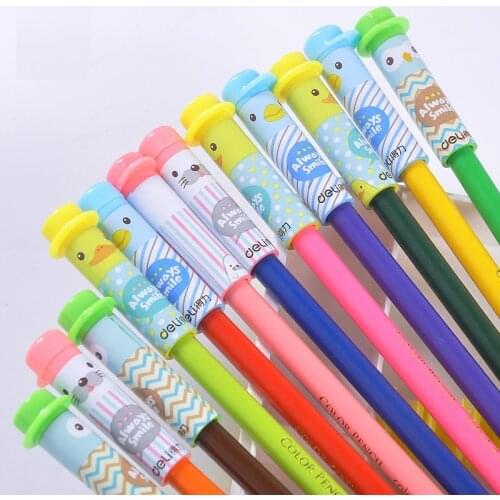 Colored Cartoon Animals Pencil Cap Safe Plastic Topper Pen Cap Extender Students School Home Study Protect Head More Clean 0491