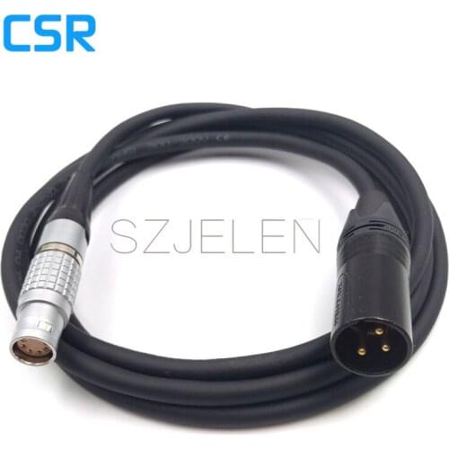 Camera ALEXA MINI power cable, camera ALEXA MINI power plugs to XLR NC3MXX-B plug, Cable length 2M