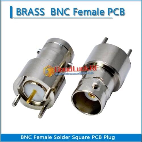 RF BNC Q9 Connector Socket BNC Female Plug solder cup PCB Nickel Plated Brass RF Coaxial Adapters