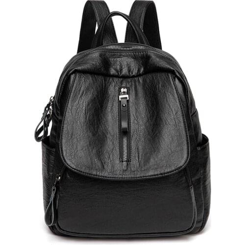 Simple Style Womens Leather Backpack Ladies Famous Brand School Backpacks Girls Backpack Ladies Backpack Summer Bags 2021 C1777