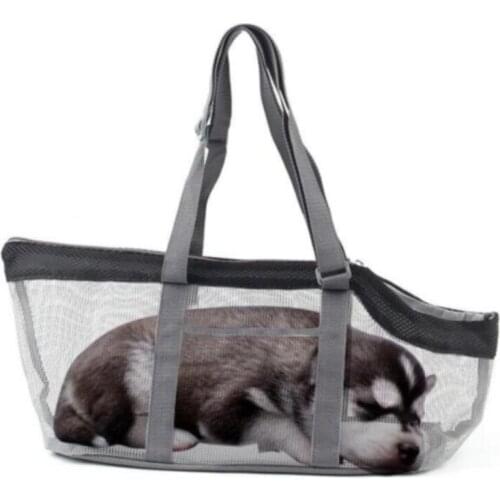 Pet Net Bag Cat And Dog Travel Bag Portable Breathable Net Yarn Handbag Pet Supplies Travel Portable Net Yarn Pet Bag