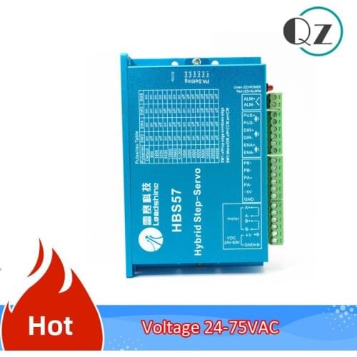 HBS86H Leadshine 8A 30~100VDC CNC DSP Closed-Loop Stepper Driver Hybird Easy Servo Drive ES-D1008 Matching 86mm NEMA34 motor