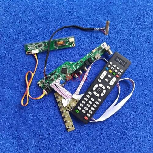 Signal Analog LCD panel drive board DIY kit 30 Pin LVDS AV VGA USB HDMI-compatible 1280*800 Fit B154EW04/B154EW06/B154EW08 1CCFL