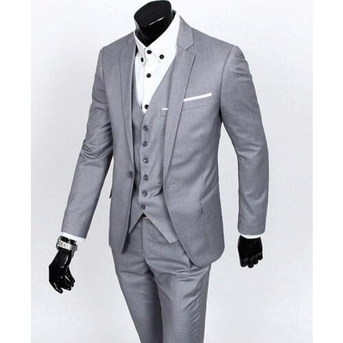 Custom Made Groom Tuxedo Groomsmen 4 Colors Wedding/Dinner/Evening Suits Best Man Bridegroom (Jacket+Pants+Tie+Vest) B18