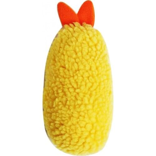 Shiba Inu Dog Sounding Plush Soft Comfortable Skin Friendly Tempura Fried Shrimp Shape Toy Dog Supplies Small Medium-sized Dogs