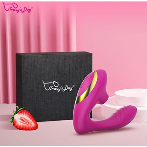 Tracys Dog 10 Speeds Vagina Sucking Vibrator G Spot Clit Dildo Vibrator Clitoris Stimulator Sex Toys Female Anal Vibrators