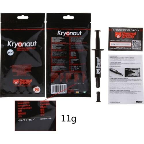 Thermal Grizzly Kryonaut CPU processor Heatsink fan Thermal compound Cooling Thermal Grease/ cooler paste 12.5 W/mk