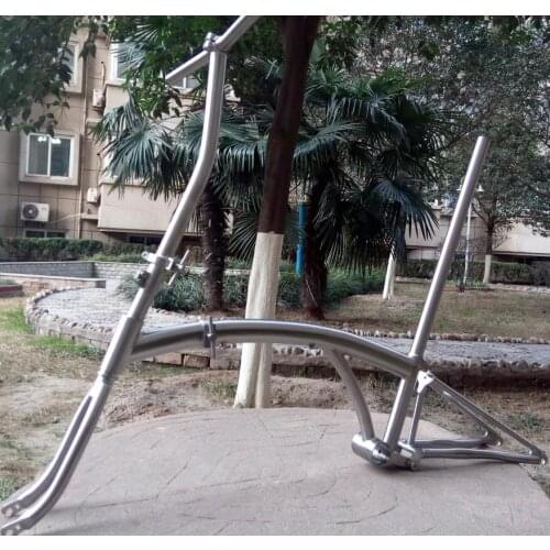Titanium folding bike frame, small wheel bicycle frames, handle bar, fork, custom titanium road folding frame