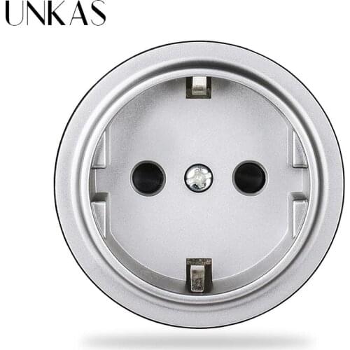 UNKAS Modules DIY Free Combination EU / French 16A Wall Power Socket 13A USB Charger Port Universal Outlet