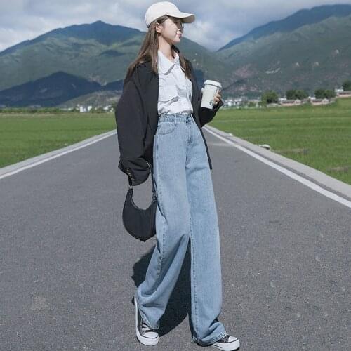 Vintage Clothes New Arrival Jeans for Women Wide Leg Jpants Fashion Autumn High Waist Straight Tube Loose Baggy Jeans