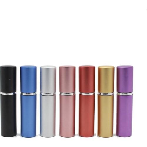 6PCS 5ML Refillable Portable Perfume Bottles Conveniet Empty Atomizer Aluminum Perfume Bottles