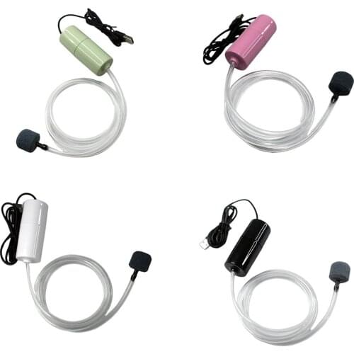 Aquarium Fish Tank USB Oxygen Air Pump Mute Energy Saving Supplies Portable Mini Aquatic Terrarium Fish Tank Accessories