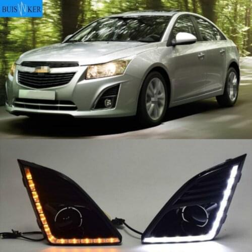 DRL For Chevrolet Cruze 2013 2014 2015 Daytime Running Lights fog lamp cover headlight 12V Daylight for Chevy